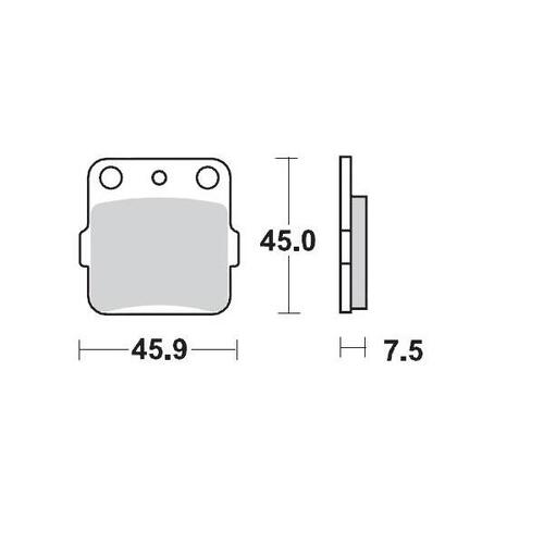 Moto-Master Kawasaki KX80-100 88-25 KLX140 08-25 Racing Series Rear Brake Pads