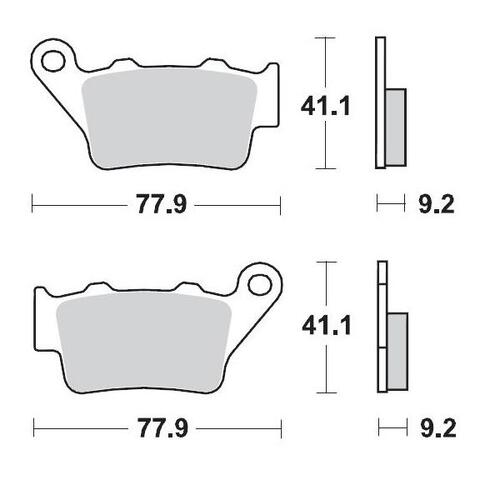 Moto-Master Gas Gas KTM Husqvarna Husaberg TM Racing Pro Sintered Racing Rear Brake Pads