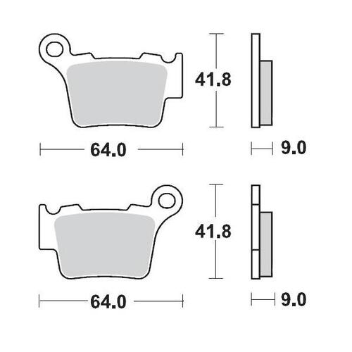 Moto-Master Gas Gas MC65 23-on Husqvarna TC65 23-on KTM 65SX 23-on Pro SIntered Racing Front Left Brake Pads