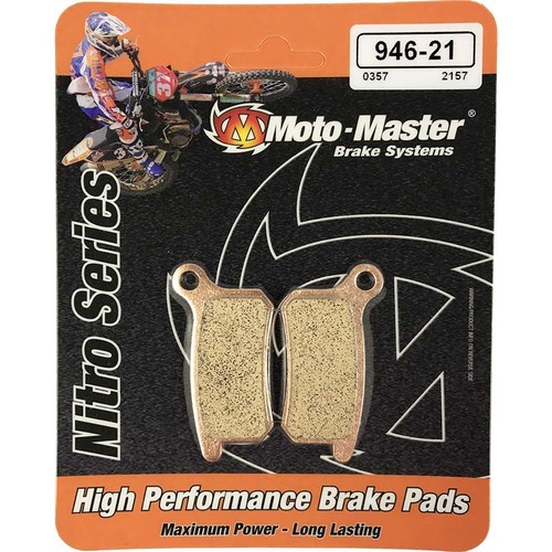 Moto-Master KTM 65 09-24 85SX 03-10 Husqvarna TC65 17-24 Nitro Rear Brake Pads