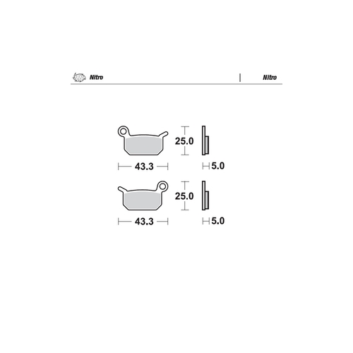 Moto-Master KTM 50SX 02-24 Husqvarna TC50 17-24 Gas Gas MC50 21-24 Nitro Front and Rear Brake Pads 