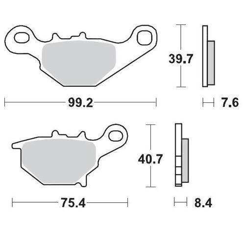 Moto-Master Suzuki RM85 05-23 Rear Brake Pads