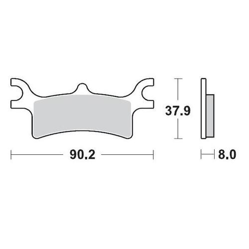 Moto Master Polaris Racing Series Rear Brake Pads 