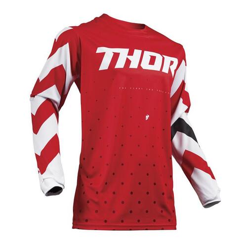 Thor S19 Pulse Stunner Jersey Red / White 2XL