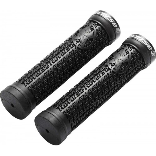 Handlebar Grips Bike Stamp Single Lock On Black