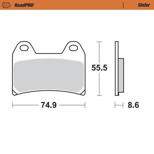 Moto-Master Aprilia BMW Benelli Cagiva Ducati Front Brake Pads