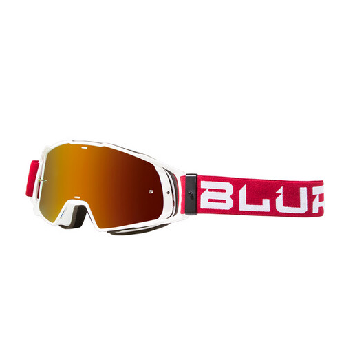 Blur B-20 Flat Ruby Red / White Goggles