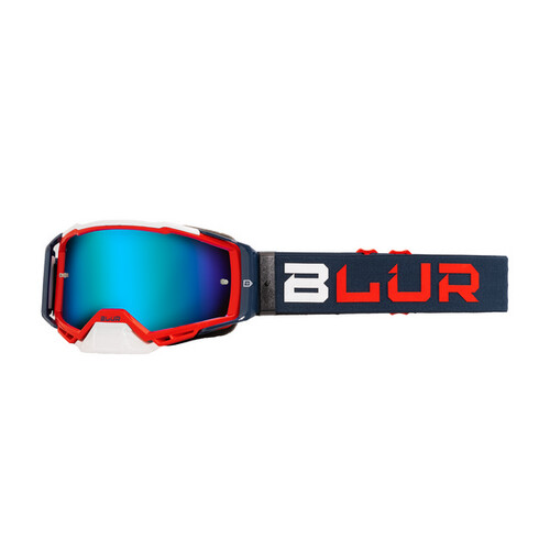 Blur B-40 Goggles Blue/Red (w/ Blue Lens)