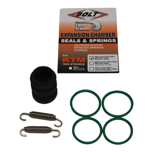 BOLT GAS GAS MC65 MC85 HUSQVARNA TC65 TC85 KTM 65SX 85SX EXHAUST O-RING PACK