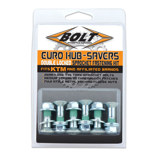 BOLT EURO HUB SAVERS DOUBLE LOCKED SPROCKET FASTENERS