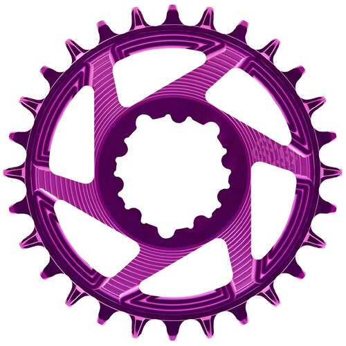 Helix Race 3-Bolt Direct Mount Chainring 34T - Eggplant