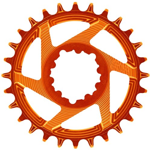 Helix Race 3-Bolt Direct Mount Chainring 34T - Orange