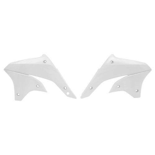 RTech Kawasaki KLX450R 07-16 White Radiator Shrouds