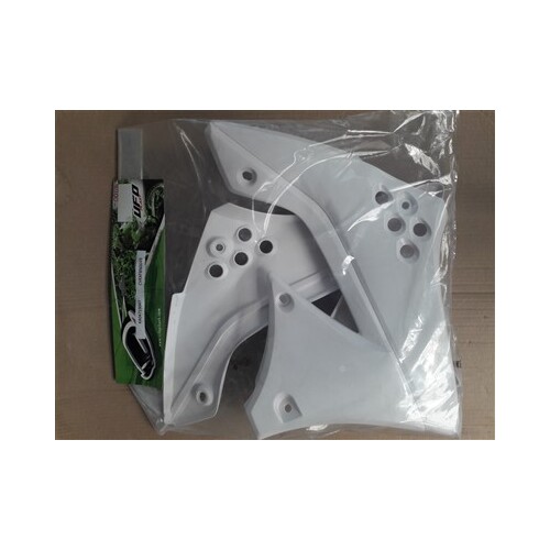 RTech Kawasaki KX450F 09-11 White Radiator Shrouds