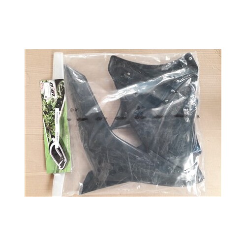 RTech Kawasaki KX250F 06-08 Black Radiator Shrouds