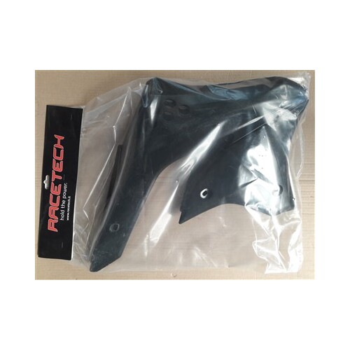 RTech Kawasaki KXF450 06-08 Black Radiator Shrouds 