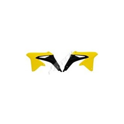 RTech Suzuki RMZ450 08-17 RMX450 10-19 Yellow/Black Radiator Shrouds