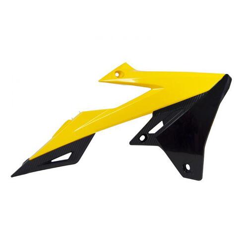 RTech Suzuki RMZ450 18-23 RMZ250 19-23 Radiator Shrouds Yellow/Blk