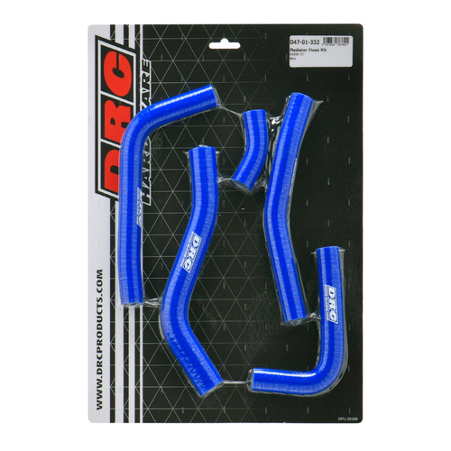 DRC Kawasaki KX250F 21-24 KX250X 21-24 Blue Radiator Hose Kit