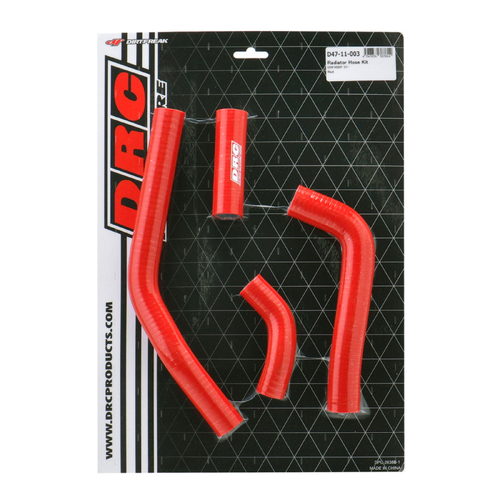 DRC Honda CRF450R/RX 21-24 Red Radiator Hose Kit