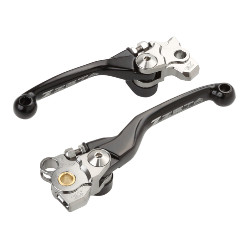 Zeta Kawasaki KX250F 21-24 KX450F 19-23 Black FP Pivot Lever Set