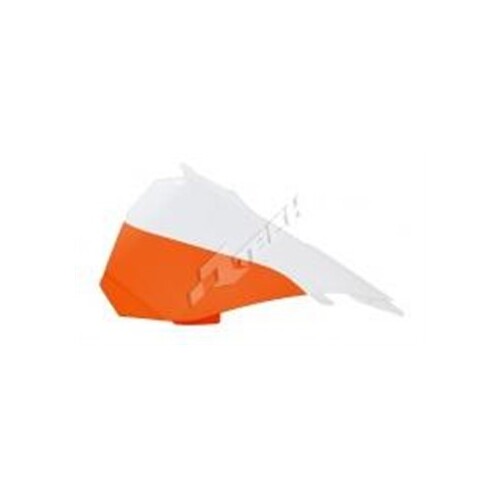 RTech KTM 85SX 13-17 Left Hand Air Box Side Panel White Orange