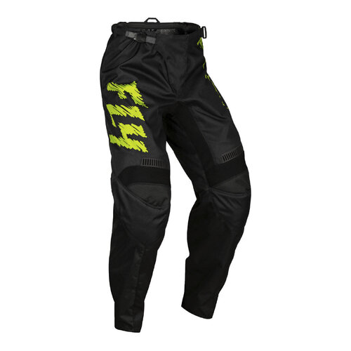 FLY YOUTH F-16 PANTS BLACK/NEON GREEN/LIGHT GREY 