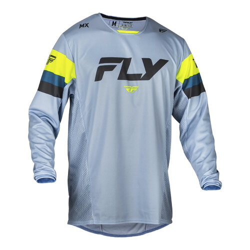 FLY KINETIC PRIX JERSEY ICE GREY/CHARCOAL/HI-VIS