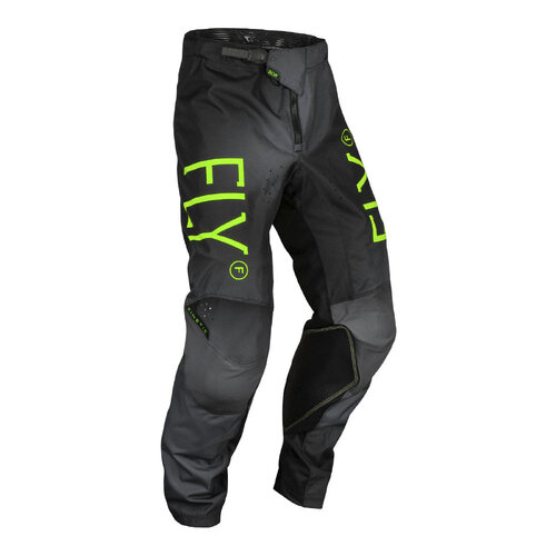 FLY YOUTH KINETIC PANTS CHAR/NEON GREEN/TRUE BLU 