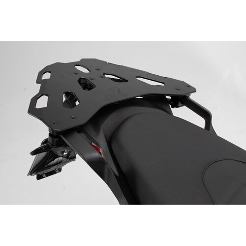 REAR CARRIER SW MOTECH STREET RACK SLEEK ALUMINUM TAIL CARRIER INTEGRATES INTO SPORTY BIKES 