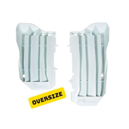 RTech Honda CRF450R/RX 17-20 White Oversize Radiator Louvers  