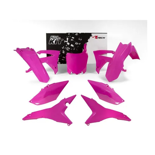 RTech Honda CRF450R 13-16 CRF250R 14-17 Neon Pink Plastics Kit