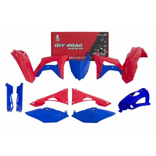 RTech Honda CRF450R 19-20 CRF250R 19-21 Red/Blue Plastics Kit