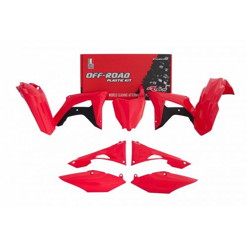 RTech Honda CRF250R 19-21 CRF450R 19-20 Red/Black Plastics Kit