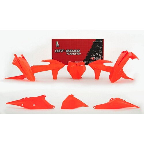 RTech KTM SX/SXF/XC/XCF 19-22 Neon Orange Plastics Kit