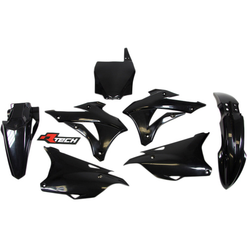 RTech Kawasaki KX85 14-21 KX100 14-21 Black Plastics Kit