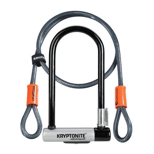 Kryptonite Kryptolok U-Lock Standard with 4" Flex Cable