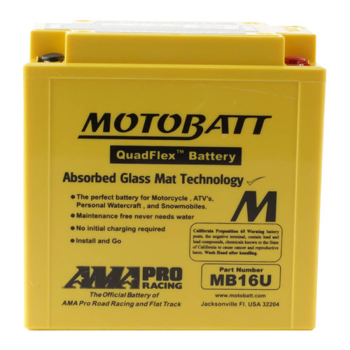 MB16U MOTOBATT QUADFLEX BATTERY 