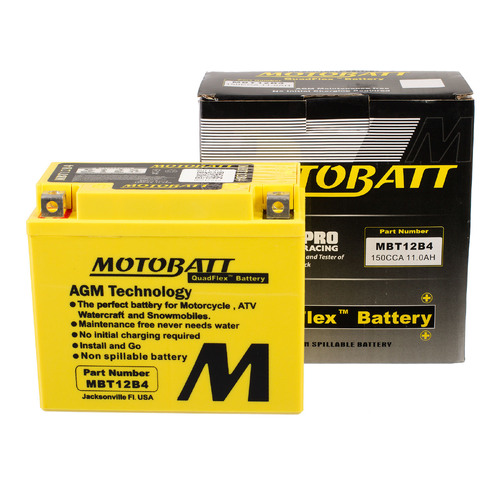 MBT12B-4 MOTOBATT QUADFLEX BATTERY 