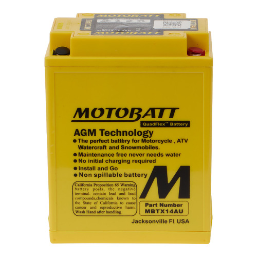 MBTX14AU MOTOBATT QUADFLEX BATTERY