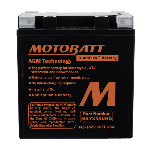 MBTX30UHD BLACK MOTOBATT QUADFLEX BATTERY 