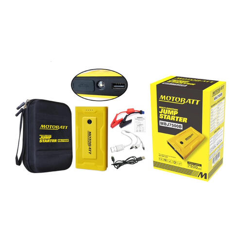 MOTOBATT LITHIUM JUMP STARTER 7500 & PHONE CHARGER