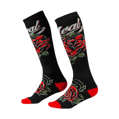 O'Neal PRO MX Roses Sock - Black/Red