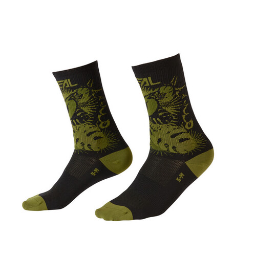 ONEAL MTB PERFORMANCE SOCK PLANT BLACK/GREEN (39-42)