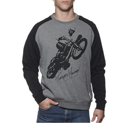 Crew Fleece Black Gray