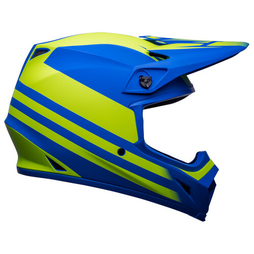 Bell MX-9 MIPS Disrupt Matte classic Blue/Hi-Viz Yellow Helmet