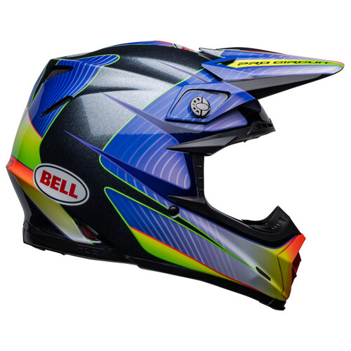 Bell MOTO-9S FLEX Pro Circuit Silver/Metallic Flake Helmet