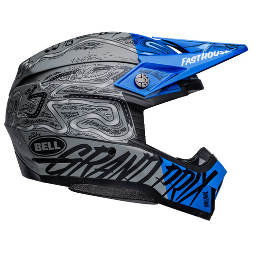 BELL MOTO-10 SPHERICAL Fasthouse DITD LE Blue/Grey Helmet