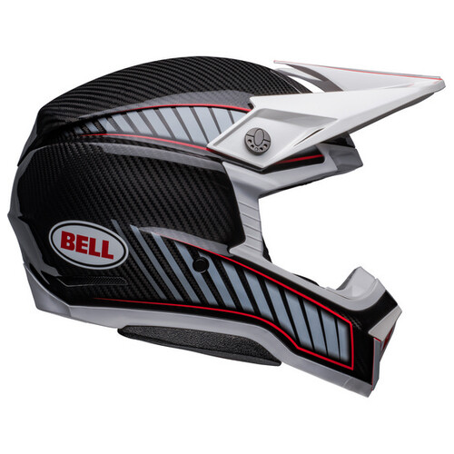 Bell MOTO-10 SPHERICAL Rhythm White/Black Helmet