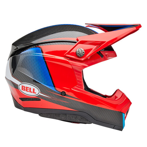 Bell MOTO-10 SPHERICAL Evade Gloss Red/Black Helmet